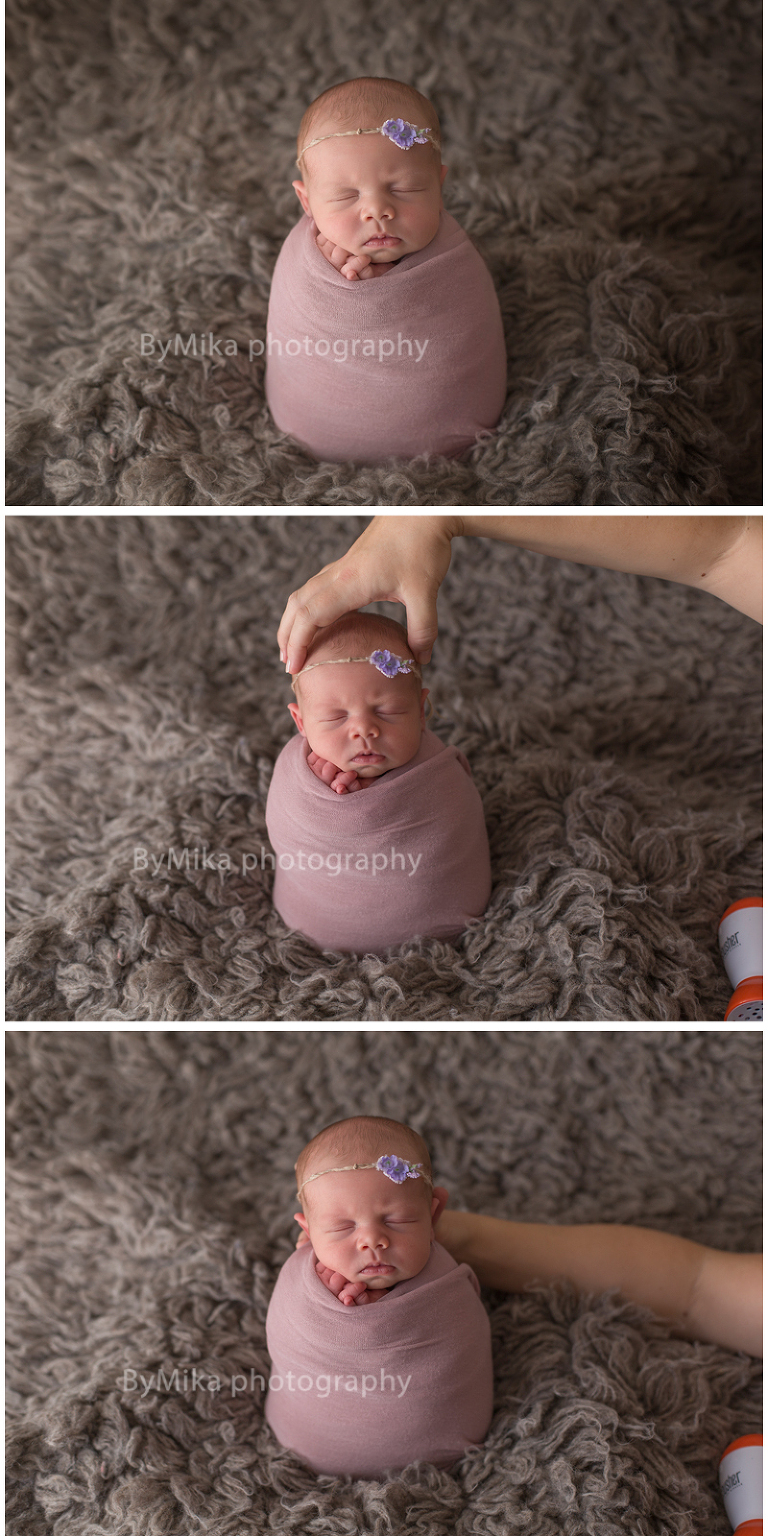 Newborn photo composite